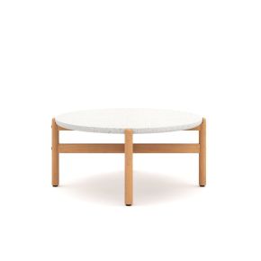 New Classic 60-823-CT Solstice - Coffee Table With Terrazo Top - White