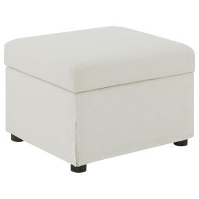 Coaster Fine Furniture 904134 Winter - Upholstered Hydraulic Lift Top Storage Ottoman - Beige