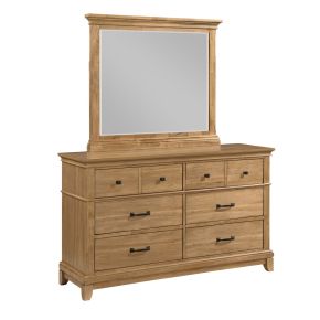 New Classic 00-B3907-DM Sunstone - Dresser & Mirror - Light Brown