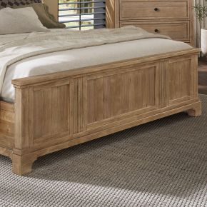 Liberty Furniture 928-BR14 Haven Hills - Queen Panel Footboard - Camel Beige