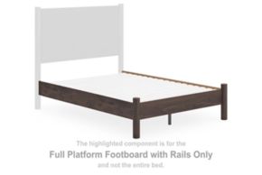 Signature Design by Ashley® PCB2614-84 Pamytta - Full Platform Footboard/Rails - Brown