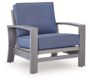 Signature Design by Ashley® PCP418-820 Half Moon Beach - Spring Lounge Chair - Blue / Gray