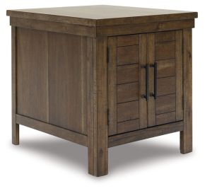 Ashley Furniture T731-3 Moriville - Rectangular End Table - Grayish Brown
