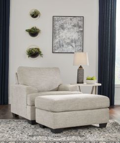 Ashley Furniture 33104/20/14 Vayda - 2 Pc. - Chair, Ottoman - Pebble