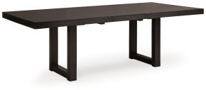 Ashley Furniture D618-35 Neymorton - Rectangular Dining Room Butterfly Extension Table - Dark Grayish Brown