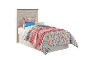 Signature Design by Ashley® B267-53 Willowton - Twin Panel Headboard - Whitewash