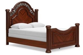 Signature Design by Ashley® B764B5 Lavinton - Queen Poster Bed - Brown