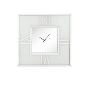 ACME 97730 Noralie - Wall Clock With LED - Mirrored & Faux Diamonds