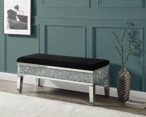 ACME AC00535 Noralie - Bench - Mirrored & Faux Diamonds - 19"