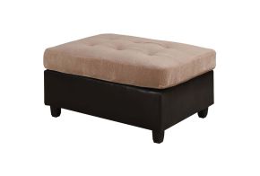 ACME 51232 Milano - Ottoman - Camel Champion & Espresso PU
