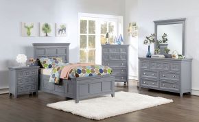 Furniture of America CM7413GY-T-BED Castlile - Twin Bed - Gray