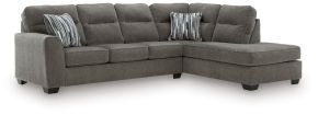 Benchcraft® 31305S2 Olten - 2-Piece Sectional With RAF Corner Chaise - Graphite