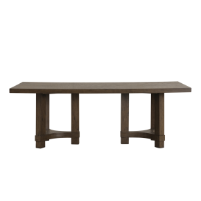 New Classic D4212-10B Cityscape - Rectangle Dining Table Base - Walnut