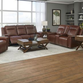 Liberty Furniture 7001CG-UPH-SOLO Avery - Sofa & Loveseat - Brown