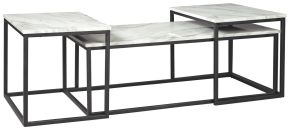 Ashley Furniture T182-13 Donnesta - Occasional Table Set (Set of 3) - Gray / Black