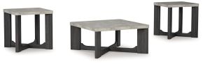 Ashley Furniture T251-13 Sharstorm - Occasional Table Set (Set of 3) - Two-tone Gray