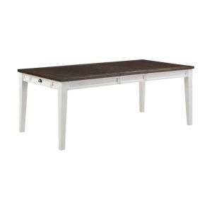 Tennessee Enterprises KS4080 Kelsey Dining Leg Table w/ 1 pc 16" Leaf