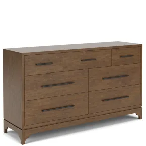 Riverside Furniture 61760 Calhoun - 7 Drawer Dresser - Whiskey Oak