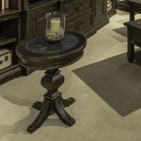 Liberty Furniture 297-OT1021 Paradise Valley - Round Chairside Table - Saddle Brown