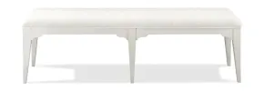 Riverside Furniture 59359 Myra - Upholstered Dining Bench - Paperwhite