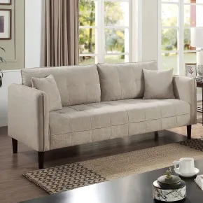 Furniture of America CM6736LG-SF Lynda - Sofa With Pillows - Light Gray