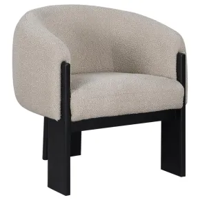 CoasterEveryday 903165 Valdez - Boucle Upholstered Barrel Back Accent Chair - Beige