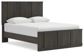 Ashley Furniture PCB3167B4 Shaehartin - Queen Panel Platform Bed - Dark Brown