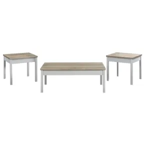 Coaster Fine Furniture 709950 Stacie - 3 Piece Coffee Table Set - Distressed Pine
