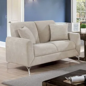 Furniture of America CM6088LG-LV Lauritz - Loveseat - Light Gray