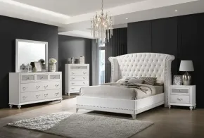 CoasterEveryday 300843KW-S5 Barzini - 5 Piece California King Bedroom Set - White