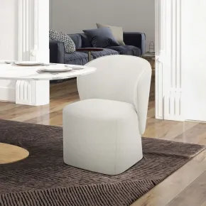 Liberty Furniture 730-ADC90-IV Liberty Furniture 730-ADC90-IV Accent Dining - Dining Chair With Casters Accent - White