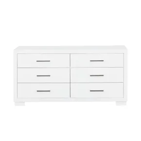 CoasterEssence 202993 Jessica - 6-Drawer Dresser - Cream White