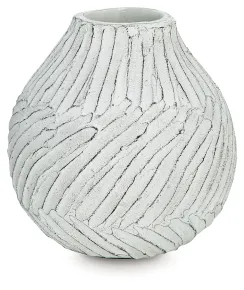 Ashley Furniture A2000849 Ashley Furniture A2000849 Shelvie - Vase - 12" - Distressed White