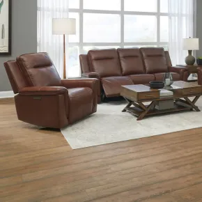 Liberty Furniture 7001CG-UPH-SOREC Liberty Furniture 7001CG-UPH-SOREC Avery - Sofa & Recliner - Cognac