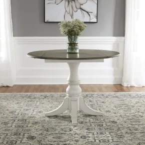 Liberty Furniture 244-T4444 Magnolia Manor - Drop Leaf Table - Antique White
