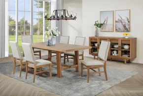 Coaster Fine Furniture 108540-S7 Middleton - 7 Piece Extension Leaf Dining Set - Brown And Beige