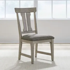 Liberty Furniture 528-C2501S Hallendale - Splat Back Side Chair - Gravel Wash