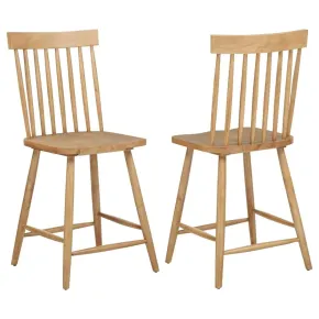 Coaster Fine Furniture 122509 Andrews - Windsor Counter Height Dining Side Chair (Set of 2) - Light Ash