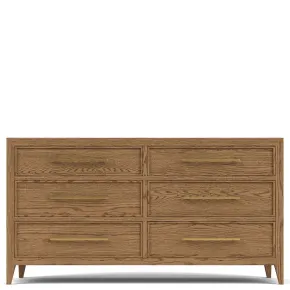 Riverside Furniture 51860 Halbrooke - Six Drawer Dresser - Light Brown