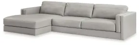 Ashley Furniture 57404S1 Amiata - 2-Piece Sectional With Laf Corner Chaise - Glacier
