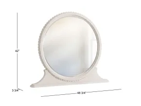 Pulaski Furniture BP448-110 Vivienne - Round Mirror - Whisper White