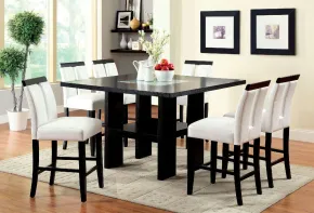 Furniture of America CM3559PT Luminar - Counter Height Table - Black