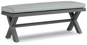 Ashley Furniture P518-600 Elite Park - Bench With Cushion - Gray