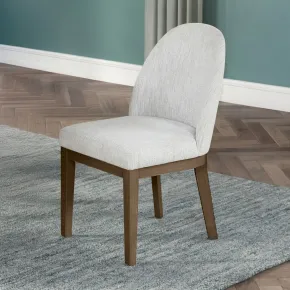 New Classic D1464B-20 Essence - Upholstered Curved Back Chair - Brown
