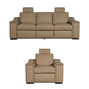 Liberty Furniture 6006FN-UPH-SOREC Liberty Furniture 6006FN-UPH-SOREC Armon - Sofa & Recliner - Oslo Fawn