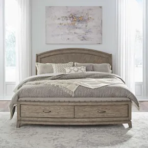Liberty Furniture 805-BR-CPBS Liberty Furniture 805-BR-CPBS Avalon - California King Panel Storage Bed - Burnished Beige