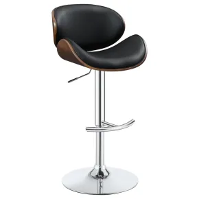 CoasterEssence 130504 Harris - Adjustable Bar Stool - Black And Chrome