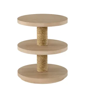 Riverside Furniture 30712 Rosalie - Woven Round Chairside Table - Light Brown