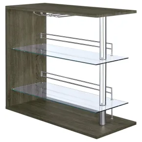 CoasterEssence 100156 Prescott - Rectangular Home Bar Table - Weathered Gray
