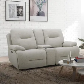 Liberty Furniture 7008GF-23P Cameron - Loveseat With Console P3 & ZG - Nathan Ginger